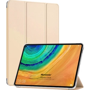 Huawei Matepad 10.4'' Kılıf Slim Translucent Back Smart Cover Gold