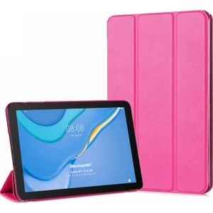 Huawei Matepad T10 Kılıf Slim Translucent Back Smart Cover Pembe