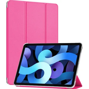 Apple iPad Air 4 (2020) Kılıf Slim Translucent Back Smart Cover Pembe