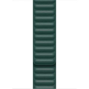 Apple Watch Uyumlu Series 5 40 mm Kordon Leather Link Band Koyu Yeşil
