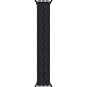 Apple Watch Uyumlu Se 40 mm Kordon, (Small Size, 127 mm) Braided Solo Loop Band Siyah