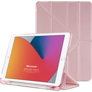 Apple iPad 10.2'' 8. Nesil Kılıf (A2270-A2428-A2429-A2430) Origami Pencil Rose Gold