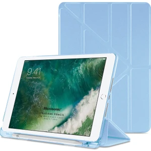 Apple iPad 9.7 2017 Kılıf (A1822-A1823) Origami Pencil Mavi