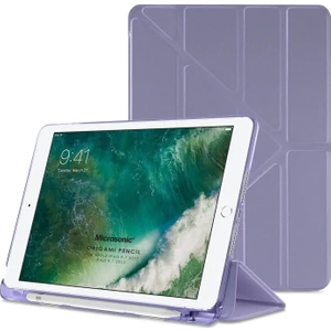 Apple iPad 9.7 2017 Kılıf (A1822-A1823) Origami Pencil Lila