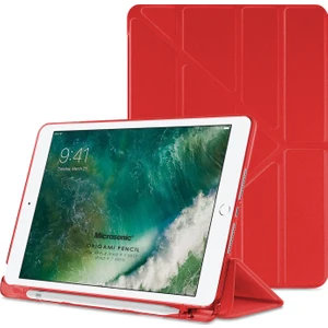 Apple iPad 9.7 2018 Kılıf (A1893-A1954) Origami Pencil Kırmızı