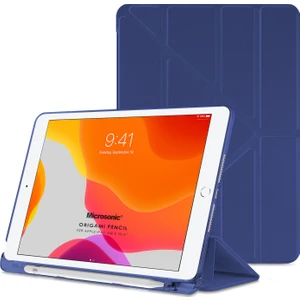 Apple iPad Air 3 10.5'' 2019 Kılıf (A2152-A2123-A2153-A2154) Origami Pencil Lacivert