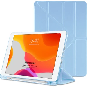 Apple iPad Air 3 10.5'' 2019 Kılıf (A2152-A2123-A2153-A2154) Origami Pencil Mavi
