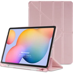 Samsung Galaxy Tab S6 Lite 10.4" P610 Kılıf Origami Pencil Rose Gold