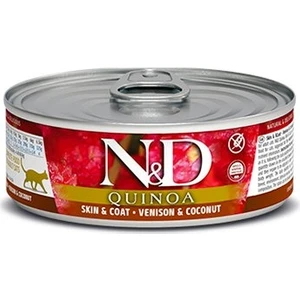 N&d Quinoa Skin Geyik ve Hindistan Cevizli Kedi Konservesi 80 gr