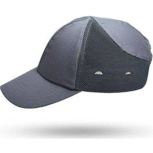 Fileli Gri Spor Model Darbe Emici Baret Şapka