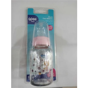 Wee Baby Kiraz Uçlu Cam Biberon 125 ml 877 Pembe