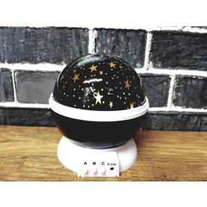 Star Master Renkli Yıldızlı Dönen Gökyüzü Projeksiyon Gece Lambası