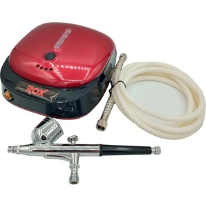 Rox Wood 0066 Akülü Airbrush Kompresör Mini Boya Tabancası Seti