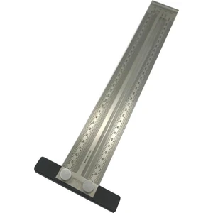 Rox Wood  0090 Hassas Işaretleme Şablon Paslanmaz T Cetvel 300 mm