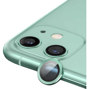 Apple iPhone 12 Mini Profesyonel Kamera Lens Koruma Camcov Açık Yeşil