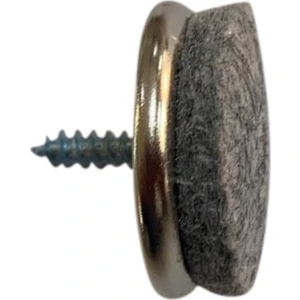 Metal Vidalı Sandalye Koltuk Masa ve Zemin Koruyucu Keçe 4 Adet 28 mm