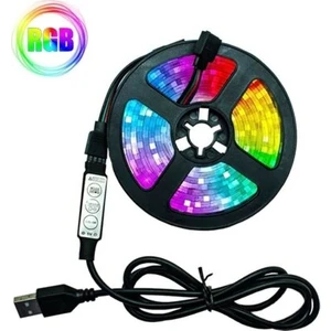 Tv Arkası Rgb Şerit LED Monitör Masa Aydınlatma Usb'li 3m
