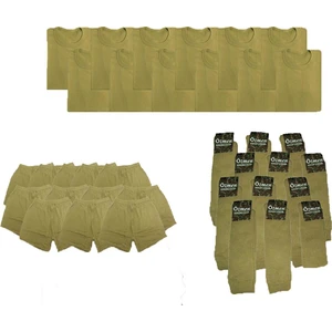 Asker Vadisi Asker Çamaşırı ve Haki Çorap Set 1