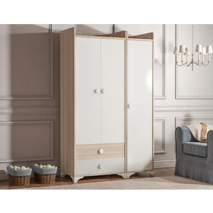 3 Kapılı 2 Çekmeceli Dolap Somon