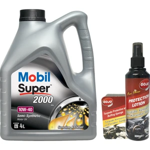 Super 2000 X1 10W40 Motor Yağı 4 L ( Üretim Yılı: 2023 ) + Gojo Torpido Bakım Seti