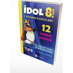 İdol Yayınları 8.Sınıf T.C. İnkılap Tarihi Ve Atatürkçülük 12 Sarmal Deneme