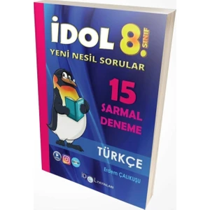 İdol Yayınları 8. Sınıf LGS Türkçe 15 Sarmal Deneme