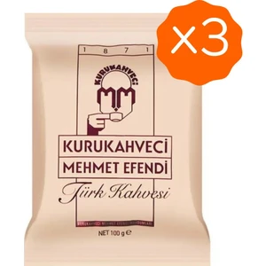 Kurukahveci Mehmet Efendi  Türk Kahvesi 100 gr x 3