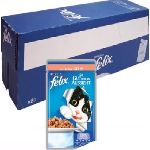 100 Adet Somonlu Kedi Poşet Konserve