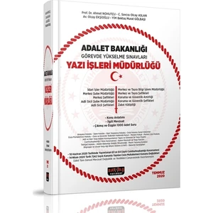 Adalet Bakanlığı GYS Sınavları Yazı İşleri Müdürlüğü Konu Anlatımı ve 1000 Soru