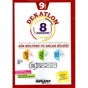 Ankara Yayıncılık 9.Sınıf Din Kültürü Kültürü Ve Ahlak Bil.Dekatlon 12 Deneme