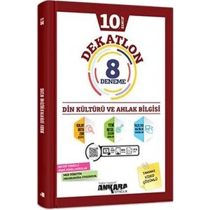 Ankara Yayıncılık 10.Sınıf Din Kültürü Kültürü Ve Ahlak Billgisi Dekatlon 8 Deneme