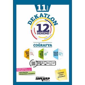 Ankara Yayıncılık 11.Sınıf Coğrafya Dekatlon 12 Deneme