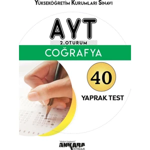 Ankara Yayıncılık AYT Coğrafya Yaprak Test