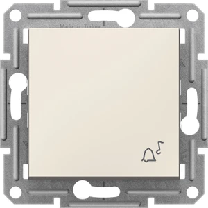 Schneider Electric Schneider Asfora - Liht Butonu Zil Işaretli, Çerçevesiz, Krem EPH0870123