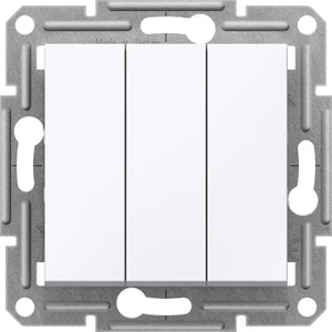 Schneider Electric Schneider Asfora - 3'lü Anahtar, Çerçevesiz, Beyaz  EPH2170121