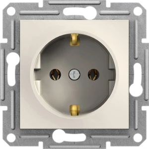 Schneider Electric Schneider Asfora -Topraklı Priz, Krem, EPH2970123
