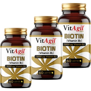 Vitagil Gold Biotin 5000 Mcg 60 Kapsül x 3 Adet
