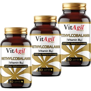 Vitagil Gold Methylcobalamin Vitamin B12 30 Kapsül x 3 Adet
