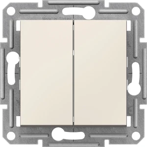 Schneider Electric Schneider Asfora - Komütatör, Çerçevesiz, Krem EPH0370123