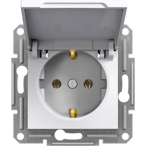 Schneider Electric Schneider Asfora - Kapaklı Topraklı Priz, Beyaz, EPH3170121