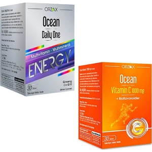 Ocean Daily One Multivitamin Energy ve Ocean Vitamin C Seti