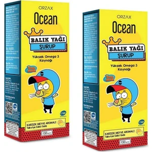 Ocean Balık Yağı Omega 3 Kral Şakir 150 ml x 2 Adet