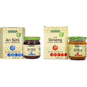 Aksu Vital Arı Sütü Bal Polen Ve Ginsengli Arı Sütü Bal Polen Set