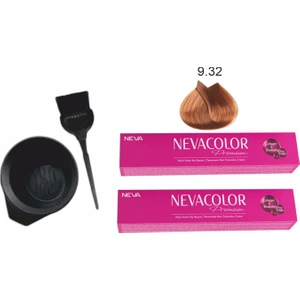 Color Tüp Boya 9.32 Çok Açık Bal Kumral 50 ml x 2'li + Boyama Seti