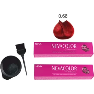 Color Tüp Boya 0.66 Yoğun Ateş Kızılı 50 ml x 2'li + Boyama Seti