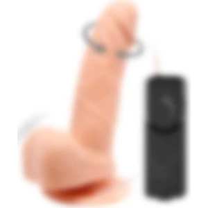 Lilitu Shop 15 cm Gerçekçi Titreşimli 360° Oynar Başlı Dildo Vibratör Penis