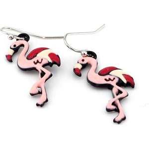 Tasarım Flamingo Sallantılı Kadın Küpe EX006