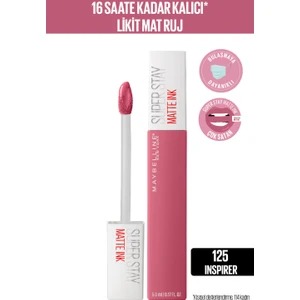 Maybelline New York Super Stay Matte Ink Likit Mat Ruj - 125 Inspirer - Pembe