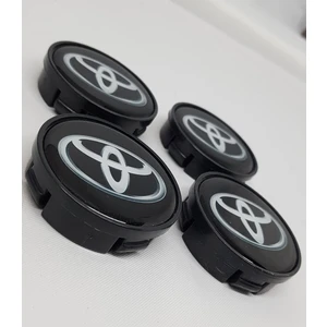 Jant Göbeği Toyota 58/55 55MM Yuva 4'lü Set Siyah Plasto Damla