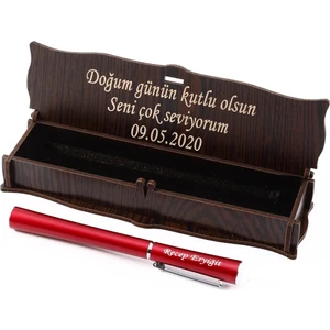 İsme Özel Roller Kalem Mat Kırmızı